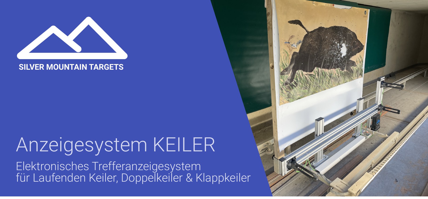 Anzeigesystem KEILER — elektronische Trefferanzeige für den Laufenden Keiler