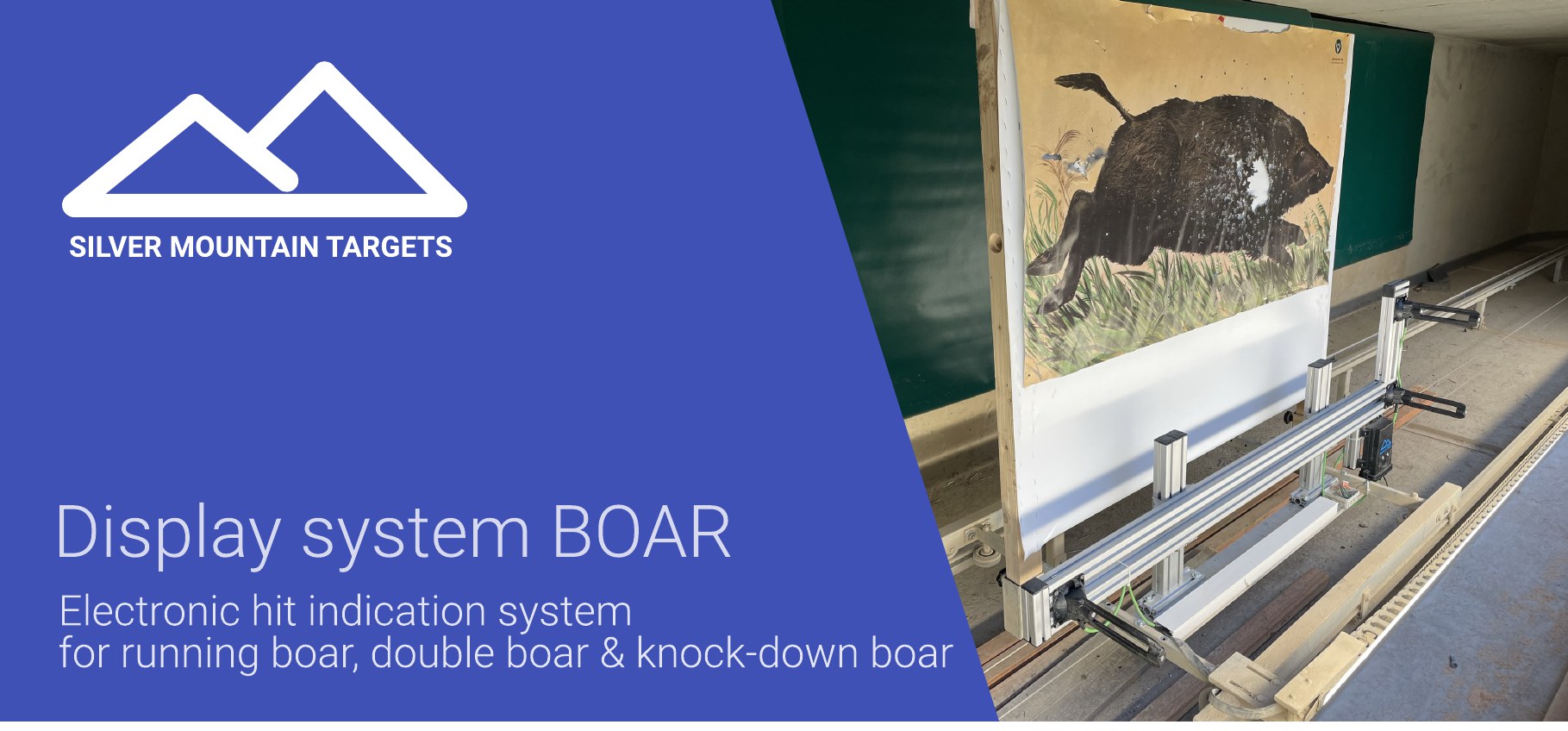 KEILER display system — electronic hit indication for running boar